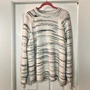 Old Navy Sweater Space Dye Long Sleeves Crew Neck Pullover Wool Blend XXL TALL